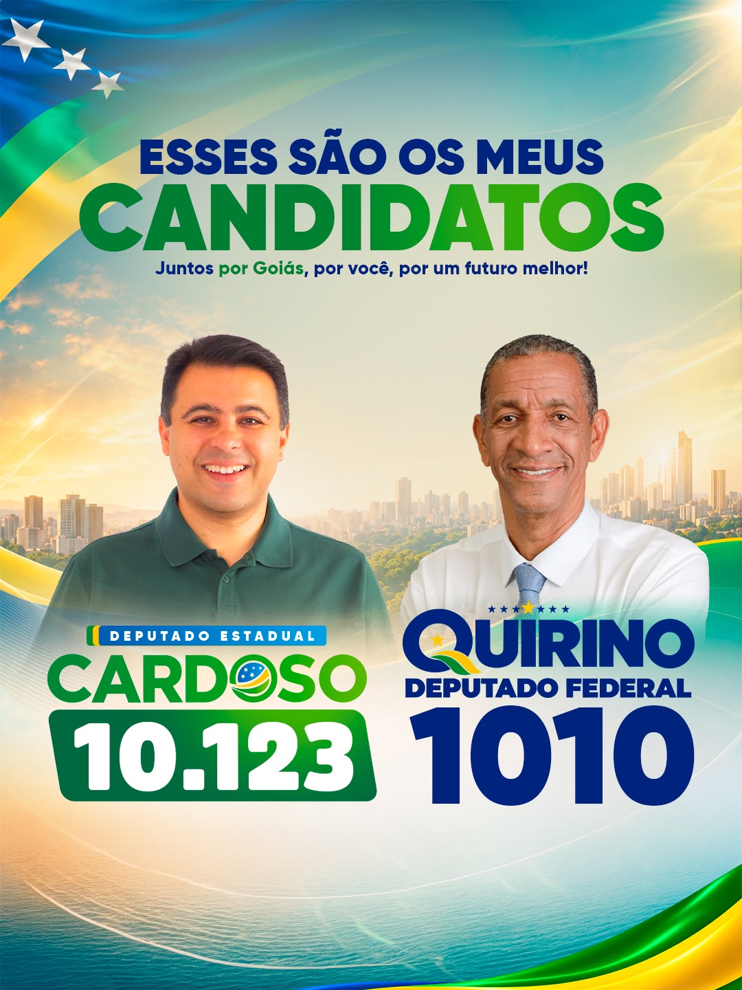 Imagem institucional da campanha Cardoso.
